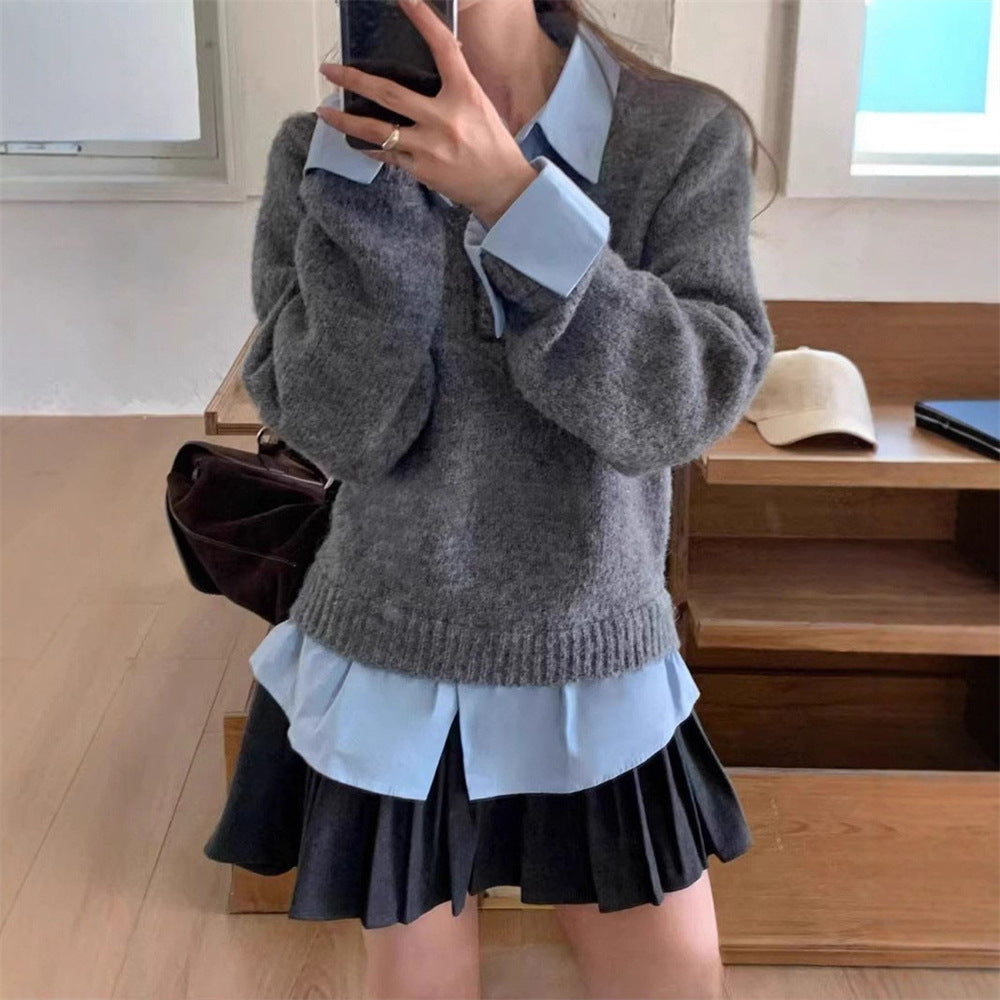 Splicing Two-piece Top