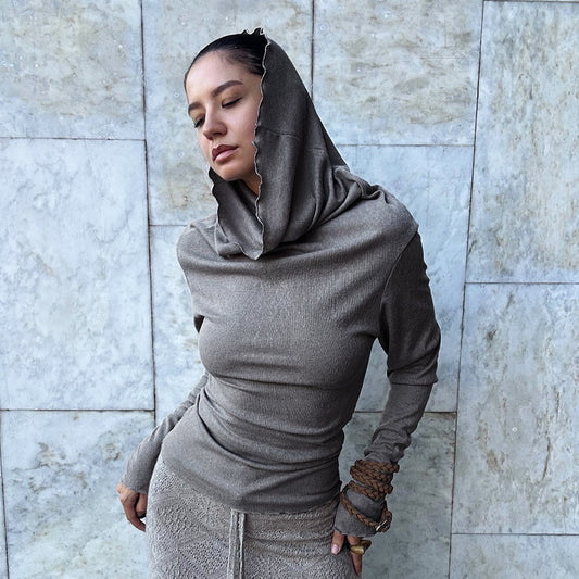 Swing Collar Long Sleeve