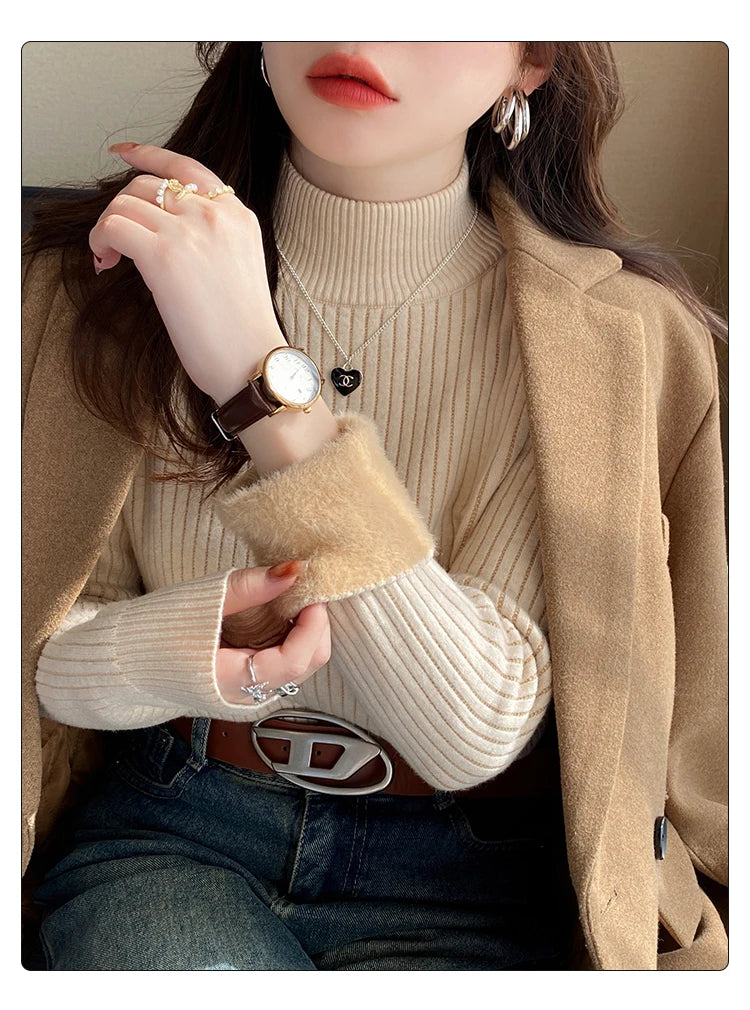 Velvet Glow Turtleneck