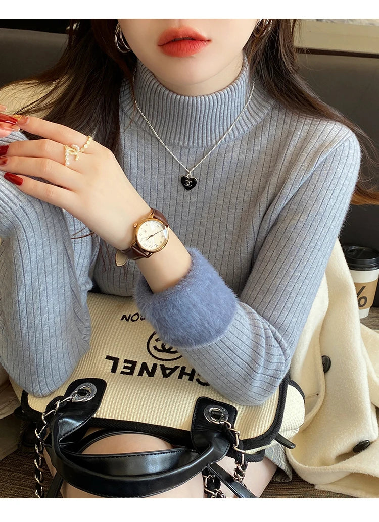 Velvet Glow Turtleneck