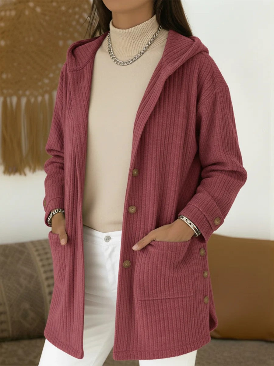 Hooded Corduroy Jacket