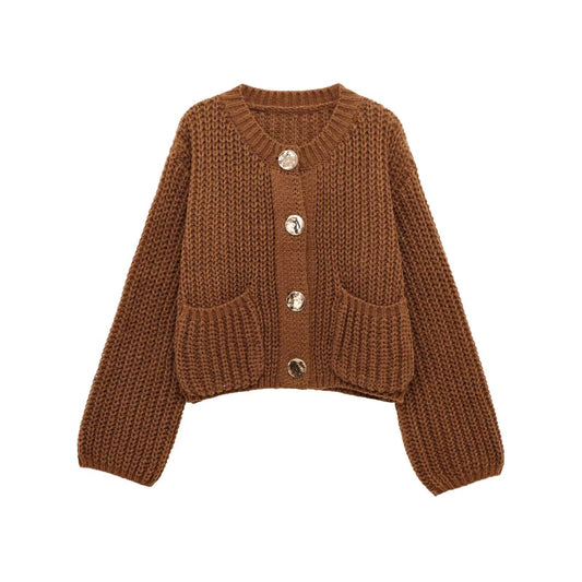 Pocket-Button Knitted
