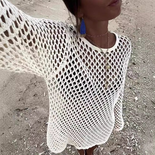 Bikini Hollow Knit Dress