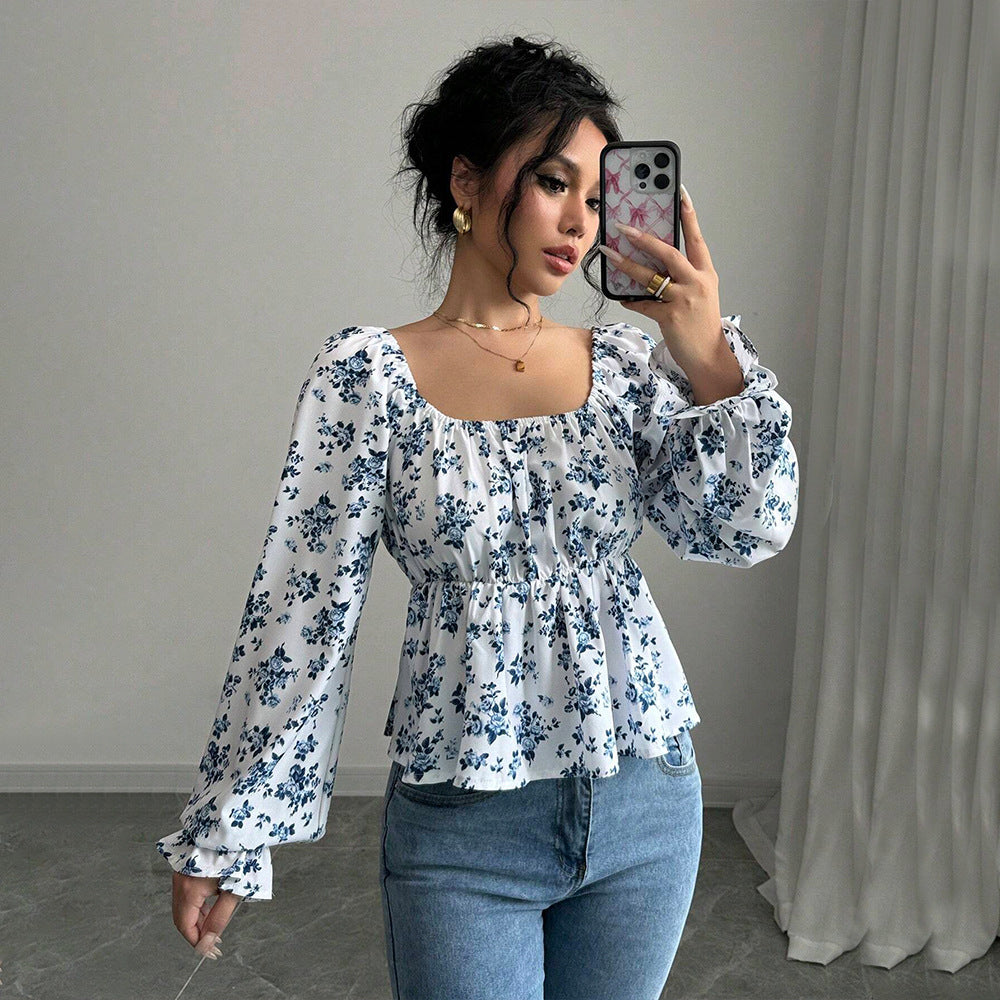 Floral Backless Top