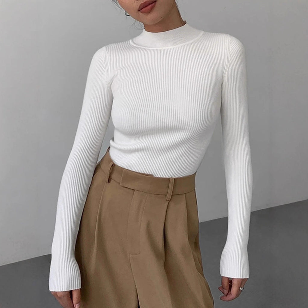 Crew-Neck Knitted Top