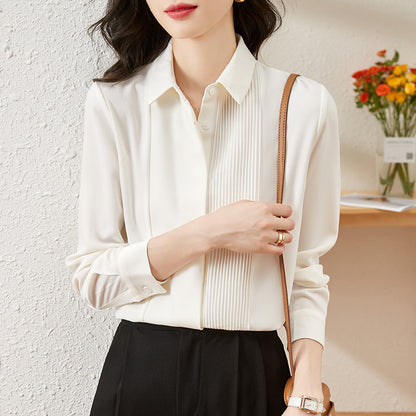 Pleated Chiffon Shirt