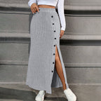 Gray Pencil Skirt