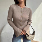 Slim Bell Sleeve Cardigan