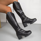 High Cylinder Heel Boots