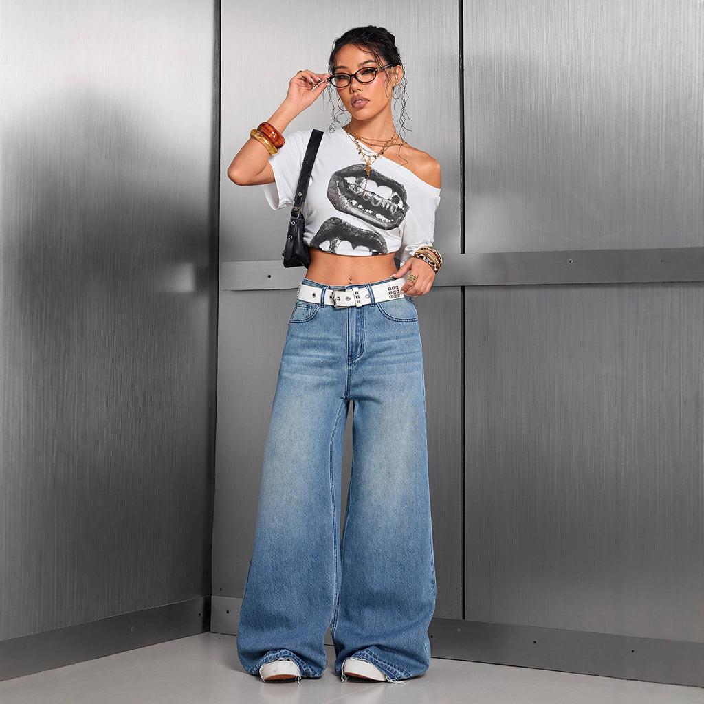 High-Street Vintage Denim Jeans