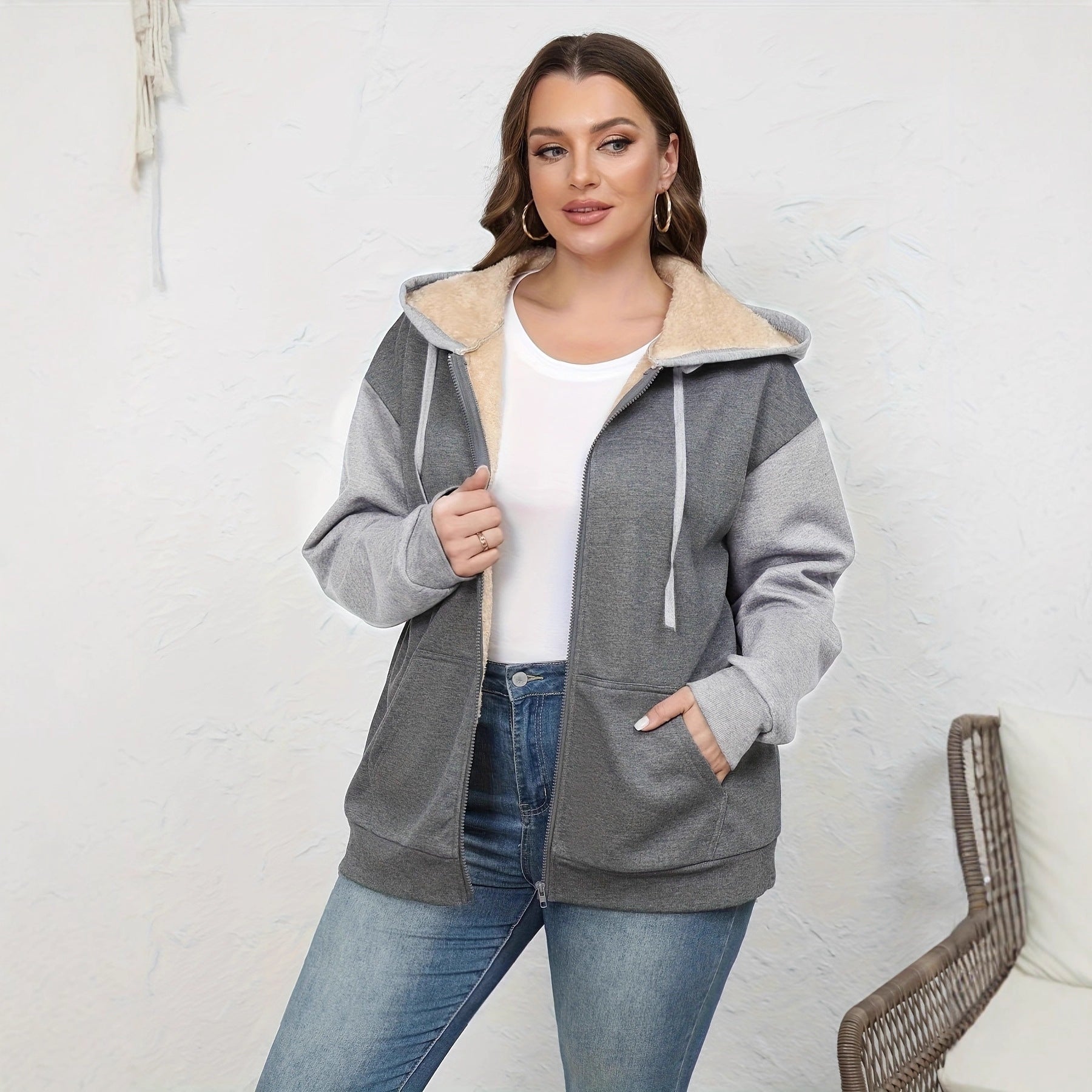 Fleece Hooded Jacket