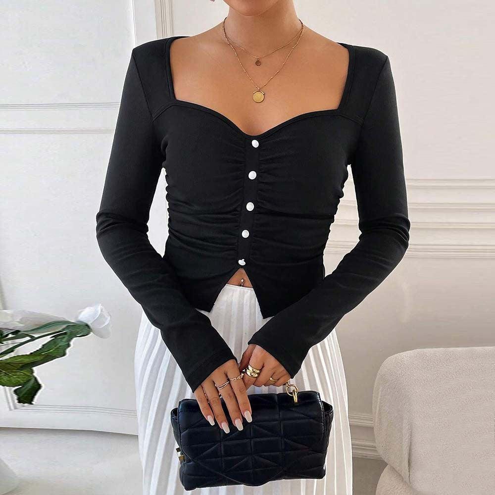 French Square Neck Top