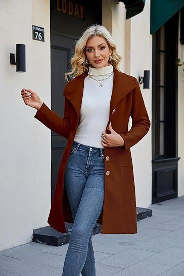 Collar Belt Pea Coat