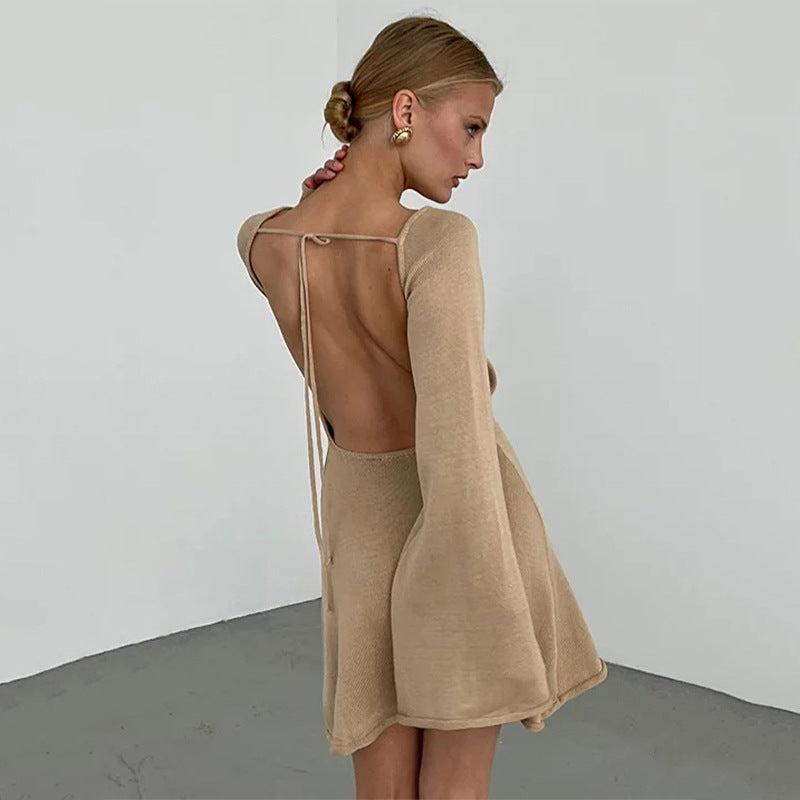 Loose-fitting Backless Dress