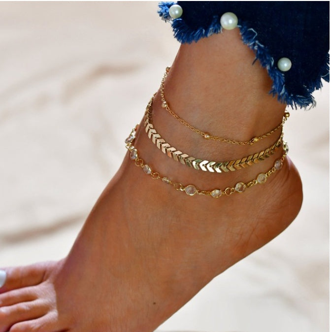 Bohemian Beads Anklets