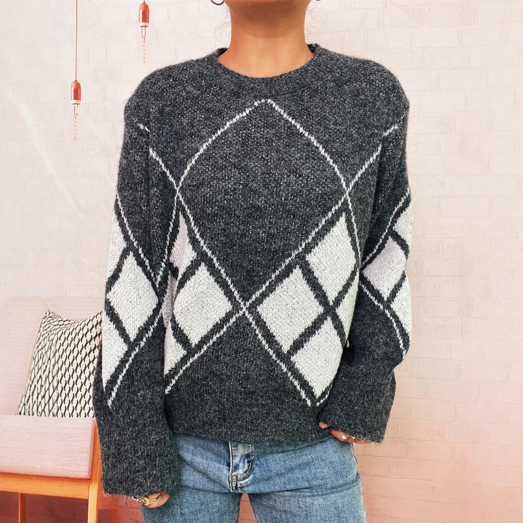 Diamond Knit Sweater