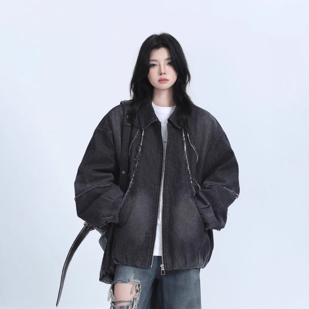 Raw Edge Denim Jacket