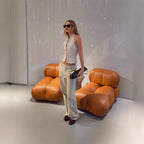 Retro Backless Cropped