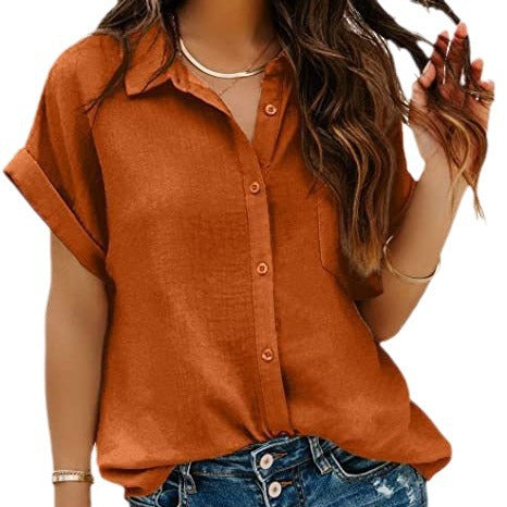 Turn-Down Collar Top