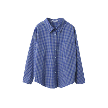 Casual Plaid Shirt Loose