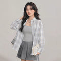 Checkered Patchwork Shirt