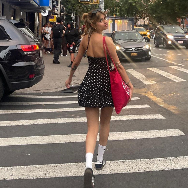 Polka-dot Print Dress