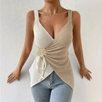 V-neck Sleeveless Top