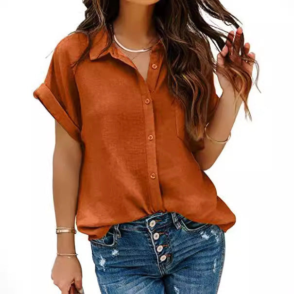 Turn-Down Collar Top