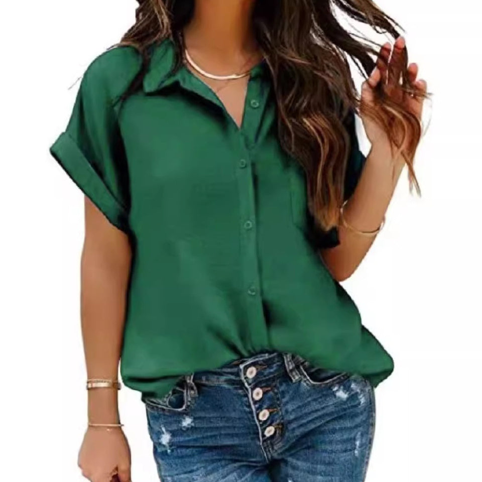 Turn-Down Collar Top