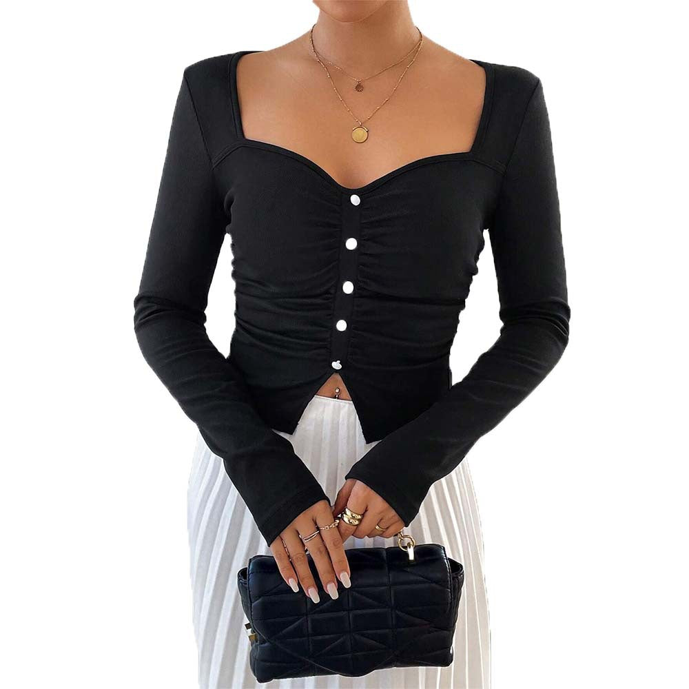 French Square Neck Top