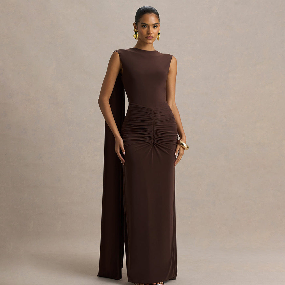 Figure-hugging Backless Dress