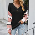 Striped Open-front Sweater
