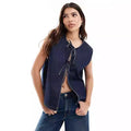 Dark Blue Denim Top