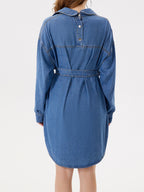 Tie-Waist Baggy Shirt