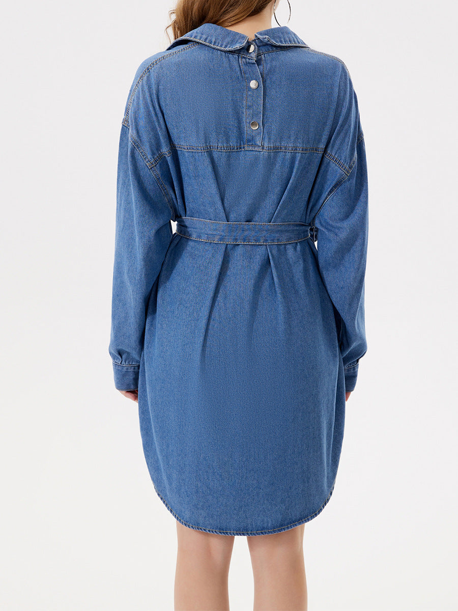 Tie-Waist Baggy Shirt