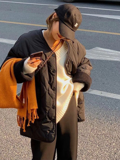 Collarless Fleece Jacket