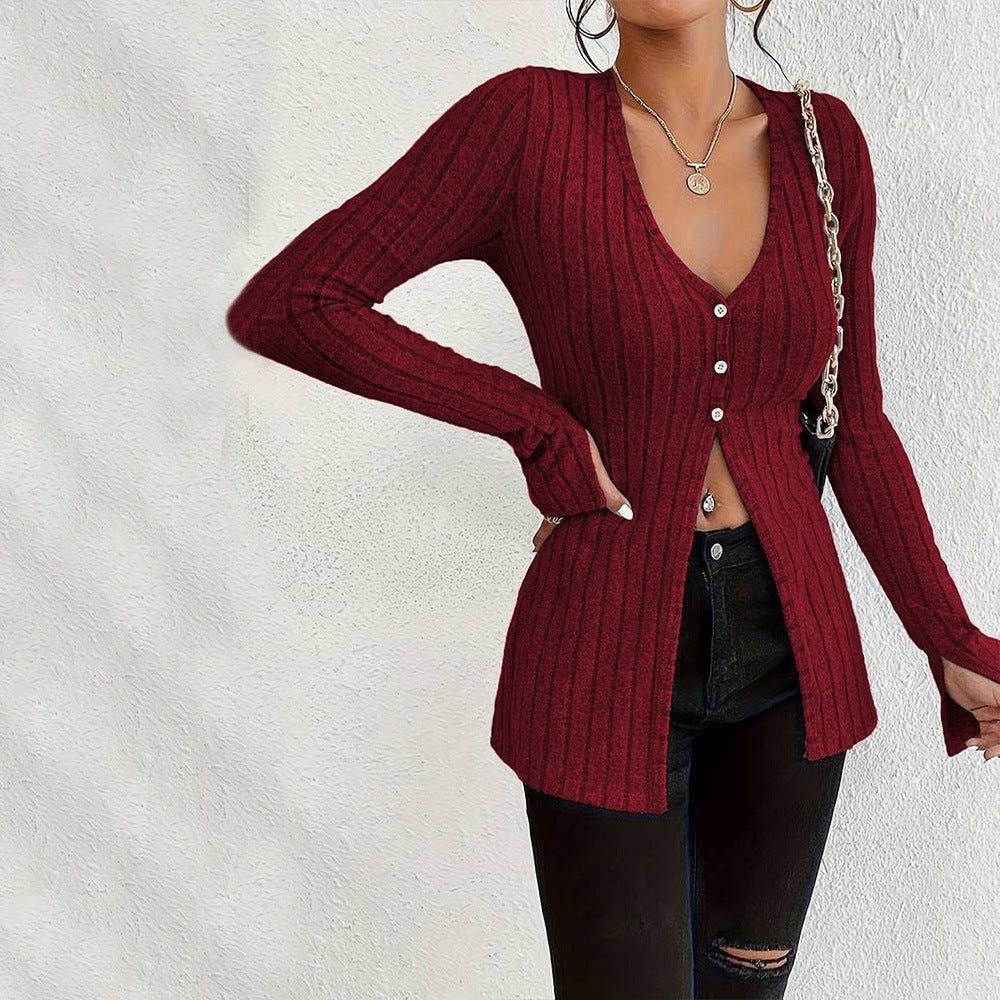 Slim Crop Cardigan