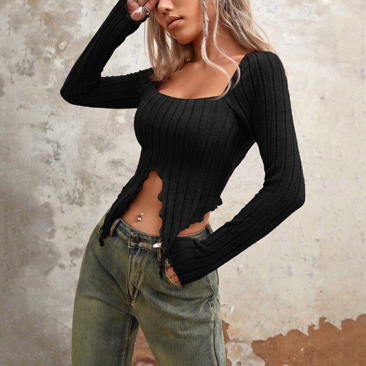 Unique Cropped Short Top