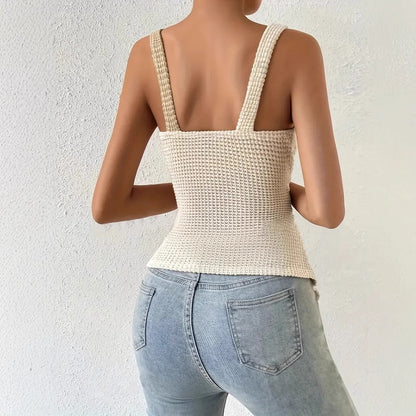 V-neck Sleeveless Top