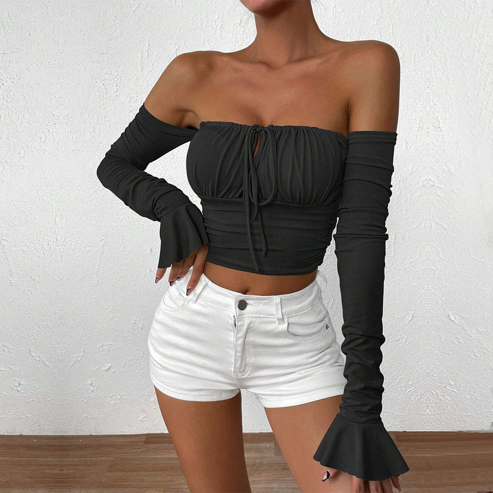 Black Pleated Pullover