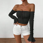 Black Pleated Pullover