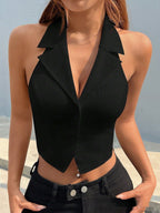V-neck Halter Top