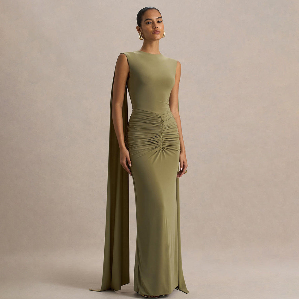 Figure-hugging Backless Dress