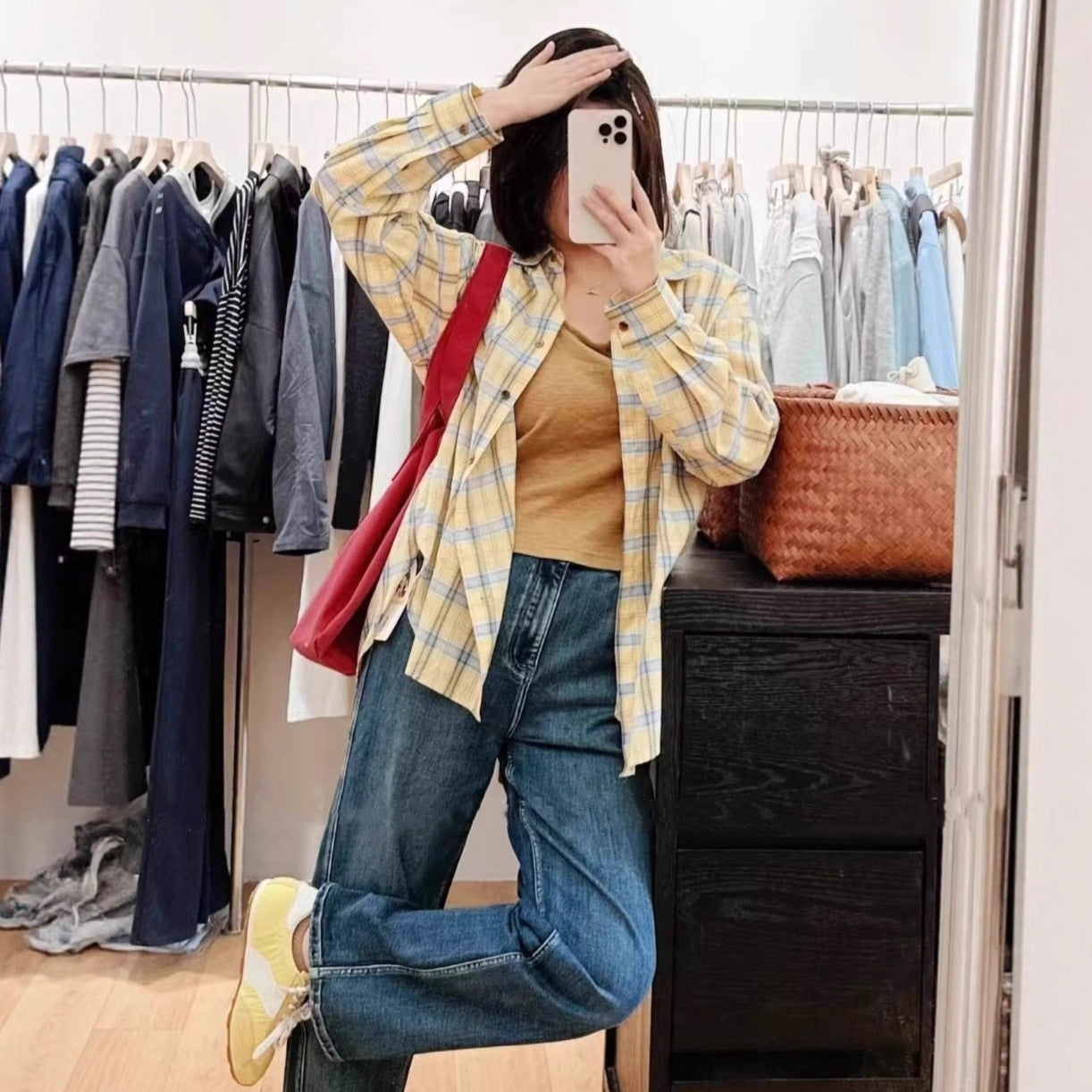 Loose Casual Plaid Shirt