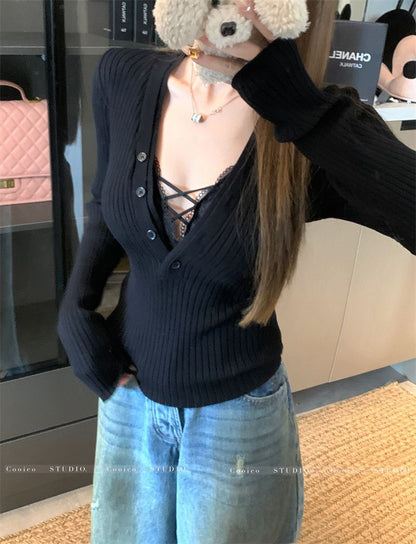 Slim-Fit Knit Sweater