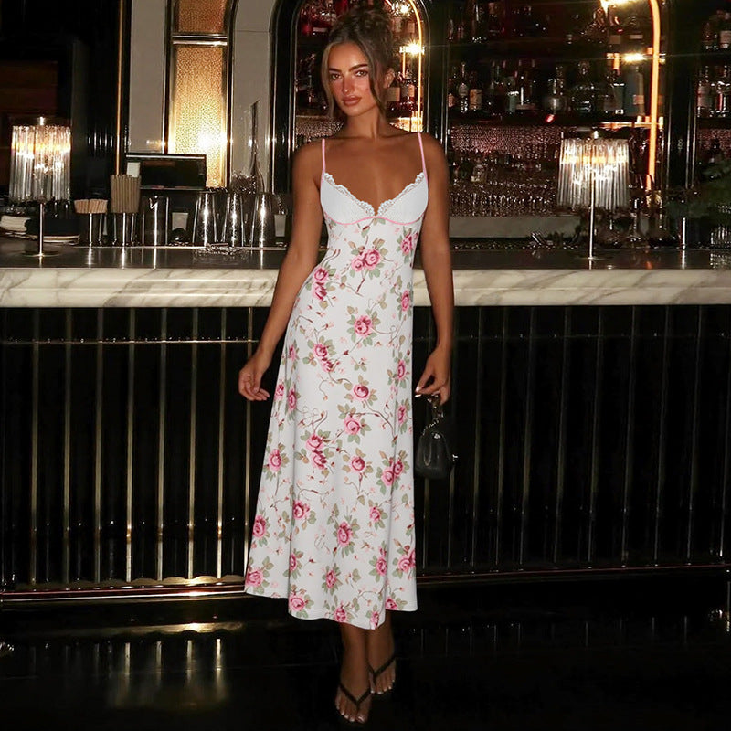 Floral Lace Maxi Dress