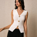 Casual V-Neck Vest