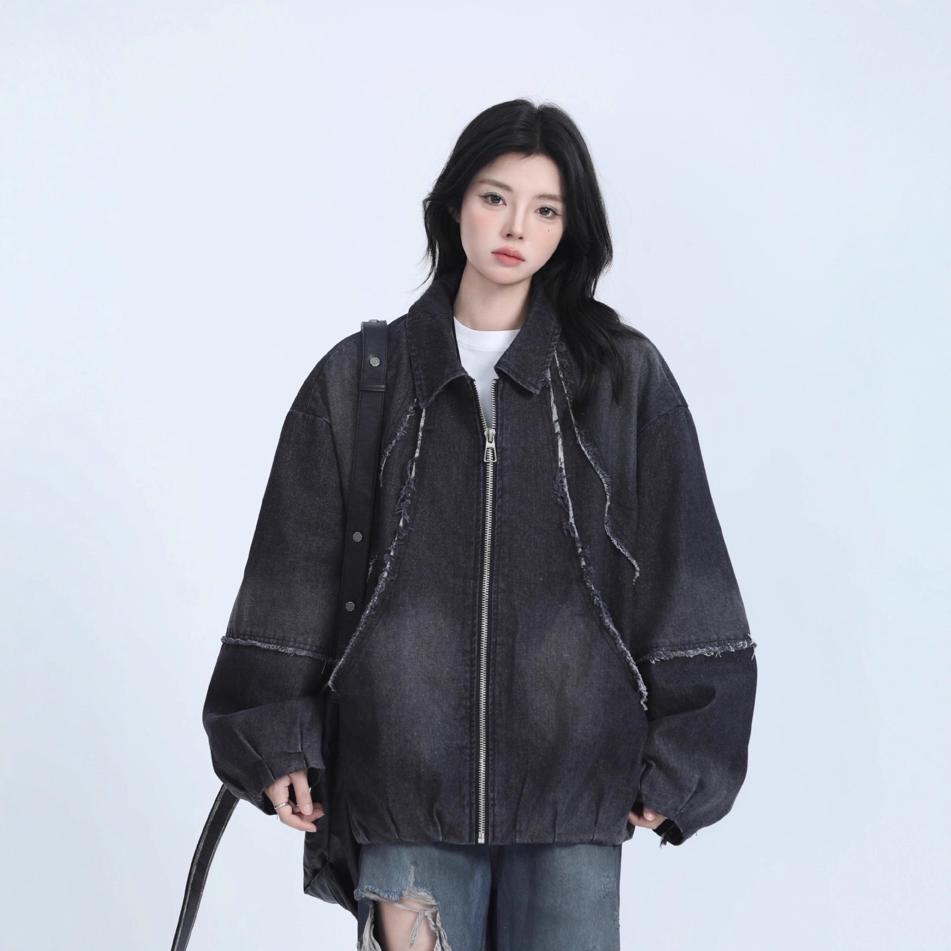 Raw Edge Denim Jacket