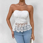 Embroidered Sleeveless Top