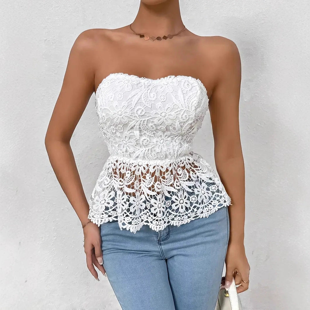 Embroidered Sleeveless Top
